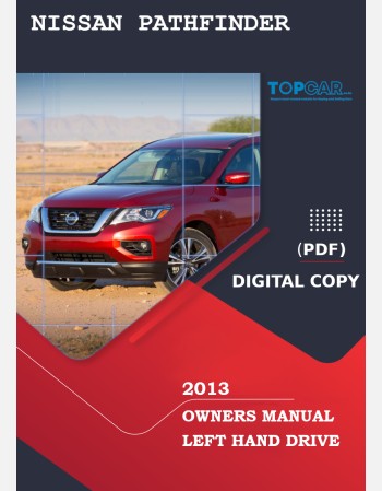 nissan pathfinder 2013 owners manual in english
